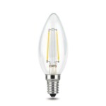 103801205 Лампа Gauss LED Filament Свеча E14 5W 450lm 4100К 1/10/50 — изображение 2