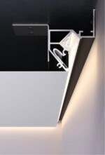 A680206 Теневой профиль GAP для натяжного потолка, декоративная вставка в комплекте, 2 метра, черный — изображение 5