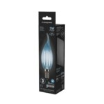 104801205 Лампа Gauss LED Filament Свеча на ветру E14 5W 450lm 4100K 1/10/50 — изображение 4