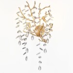 4969/3W HALL ODL24 613 античн.бронза/алюмин./хрусталь Бра G9 3*40W DELICA — изображение 2