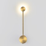 7009/5WL HIGHTECH ODL25 273 античная бронза/металл/акрил Настенный светильник LED 3000/4000K тумблер на корп. 5W 220V CRI > 90 SATELLITE — изображение 3