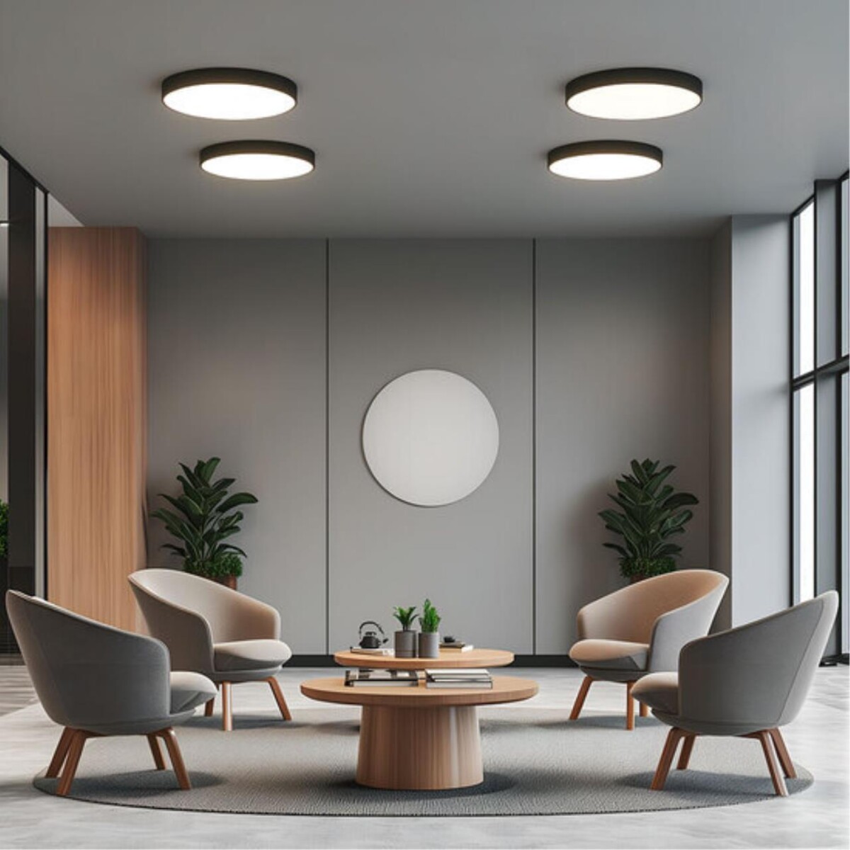 A6650PL-1BK СВЕТИЛЬНИК ПОТОЛОЧНЫЙ FADO 220В 400мм 50Вт 5400Лм 4000К 90+ 110° — изображение 4