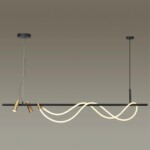 4397/40L HIGHTECH ODL23 301 черный/античная бронза/металл/канат Подвесной св-к с раздельн. вкл IP20 LED 40W 1580Лм 3000K CORDA — изображение 3