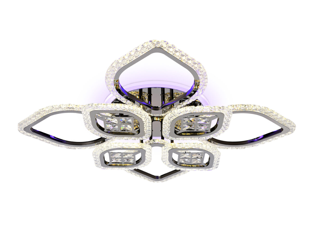 FA2835/4+4 DCH черный хром 3000K/4200K/6400K 118W 750*750*120 (ПДУ РАДИО 2.4G) — изображение 5