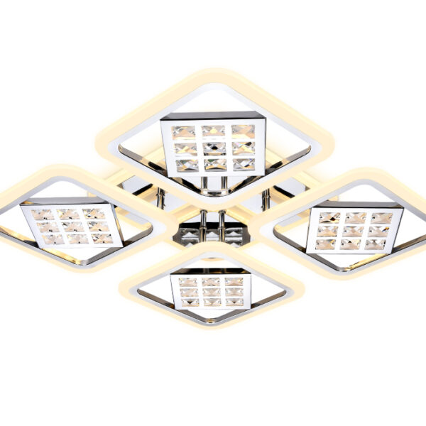 FA288/4 CH хром 116W 750*750*80 (ПДУ РАДИО 2.4G)