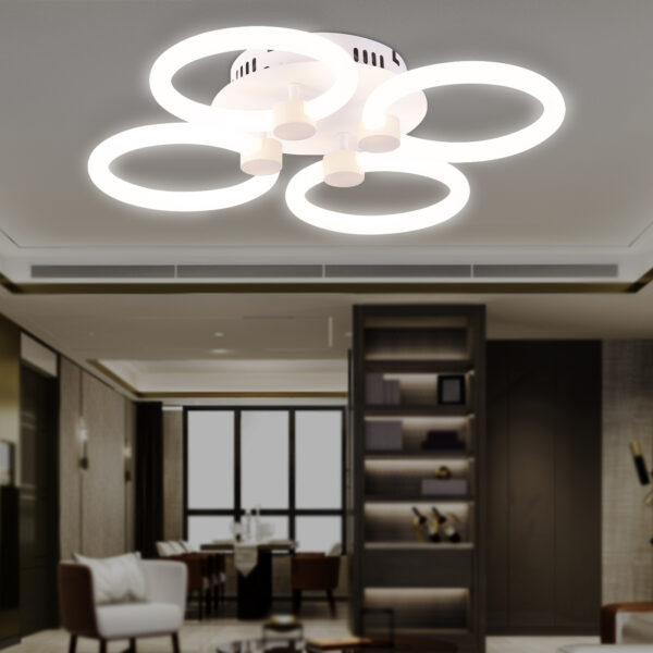 FA3808/4 WH белый 3000K-6400K 82W 410*410*90 (ПДУ ИК)