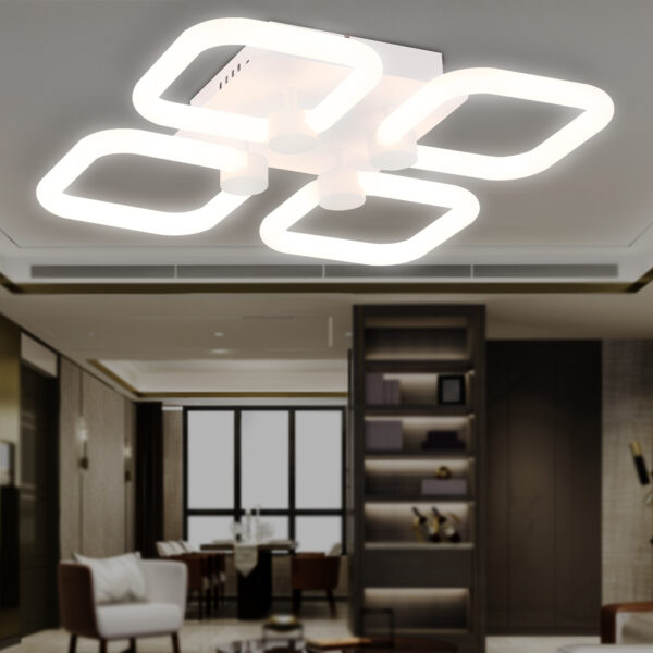 FA3819/4 WH белый 3000K-6400K 67W 380*380*90 (ПДУ ИК)