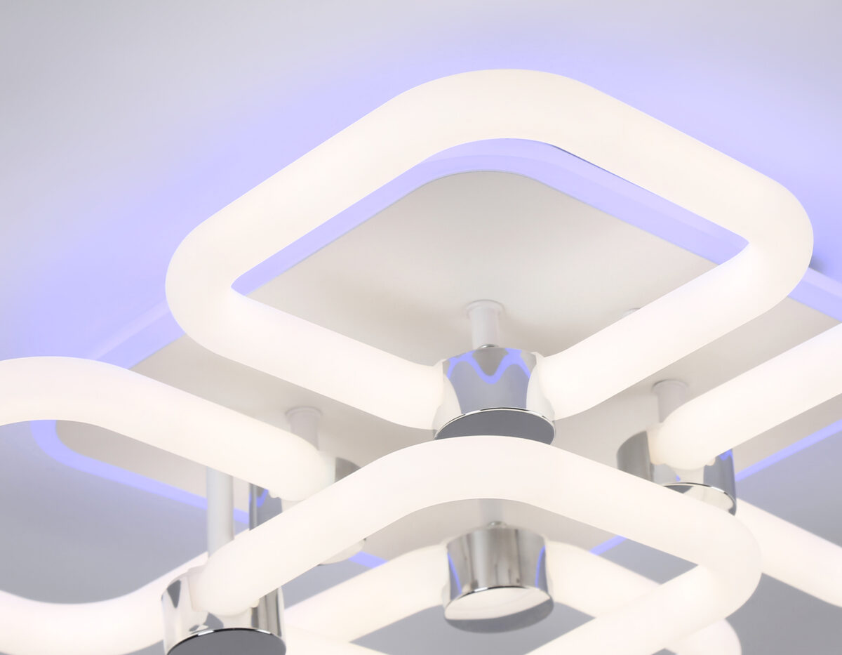 FA3861/4+1 WH белый 70W 3000K-6400K+RGB 400*400*115 (ПДУ РАДИО 2.4G) — изображение 1