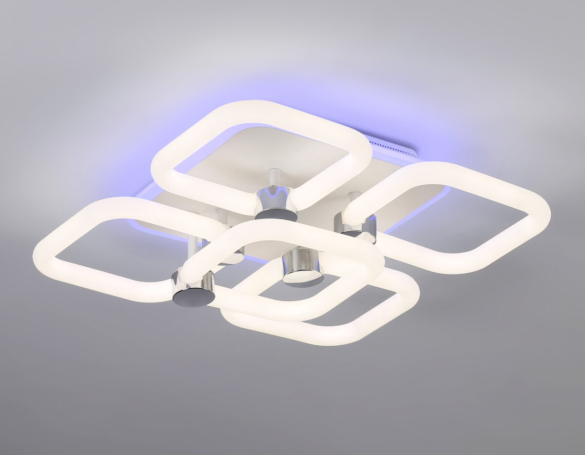 FA3861/4+1 WH белый 70W 3000K-6400K+RGB 400*400*115 (ПДУ РАДИО 2.4G) — изображение 3