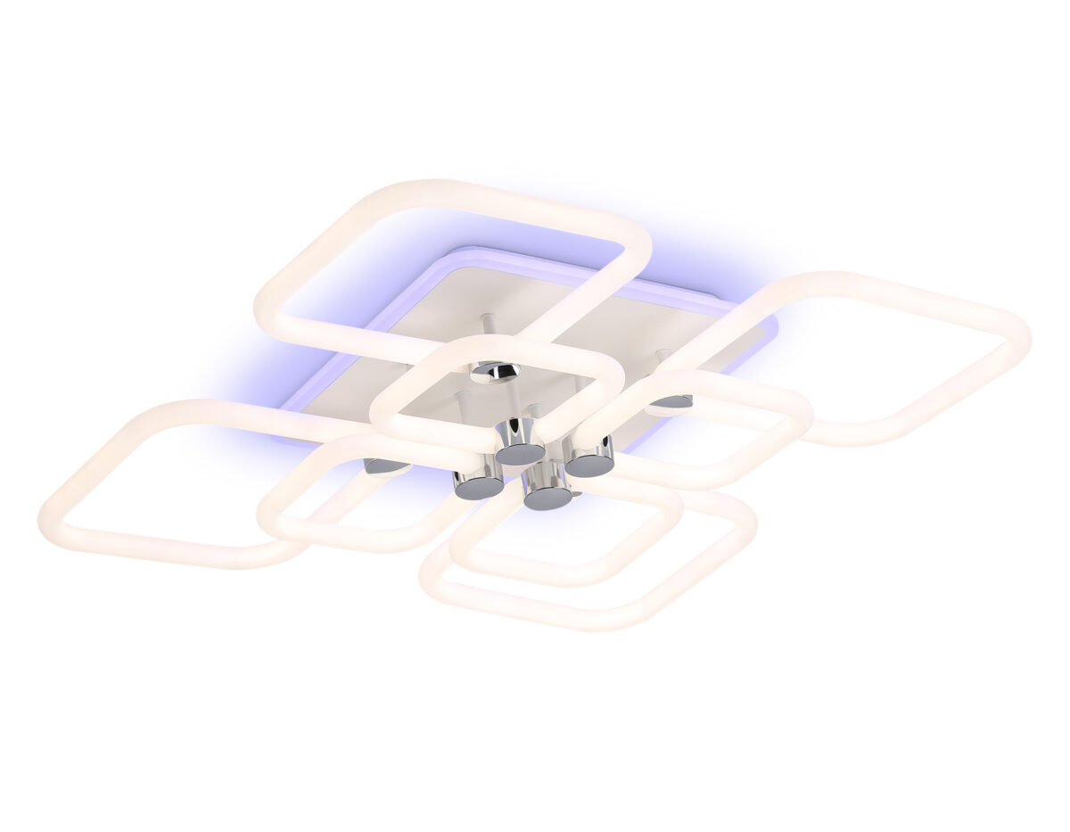 FA3866/4+4 WH белый 144W 3000K-6400K+RGB 627*627*121 (ПДУ РАДИО 2.4G) — изображение 6