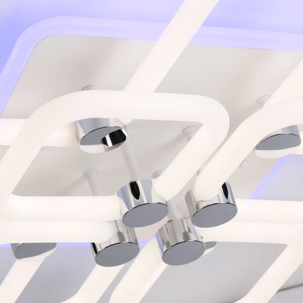 FA3866/4+4 WH белый 144W 3000K-6400K+RGB 627*627*121 (ПДУ РАДИО 2.4G)