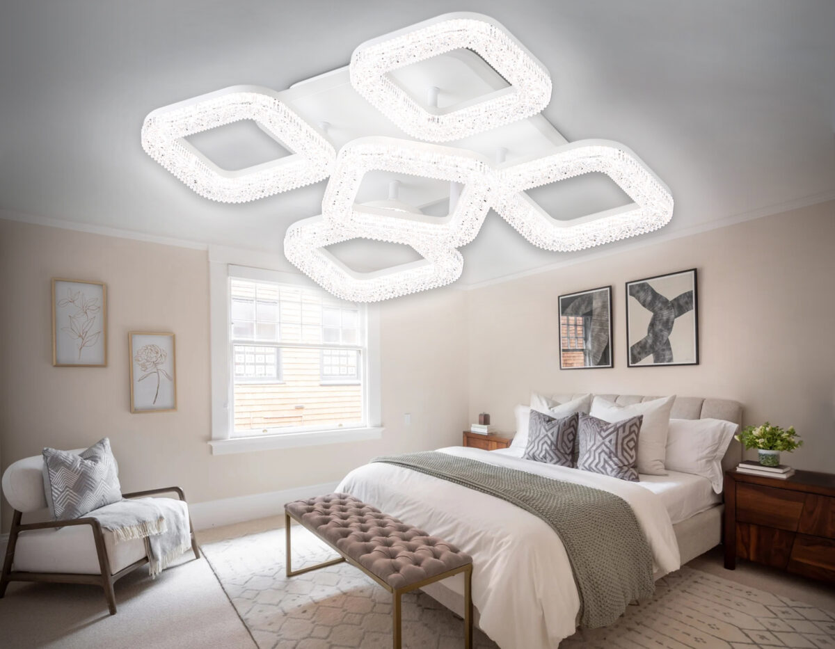 FA3914/4+1 WH белый 80W 3000K/4200K/6400K 380*380*110 (ПДУ РАДИО 2.4G) — изображение 2