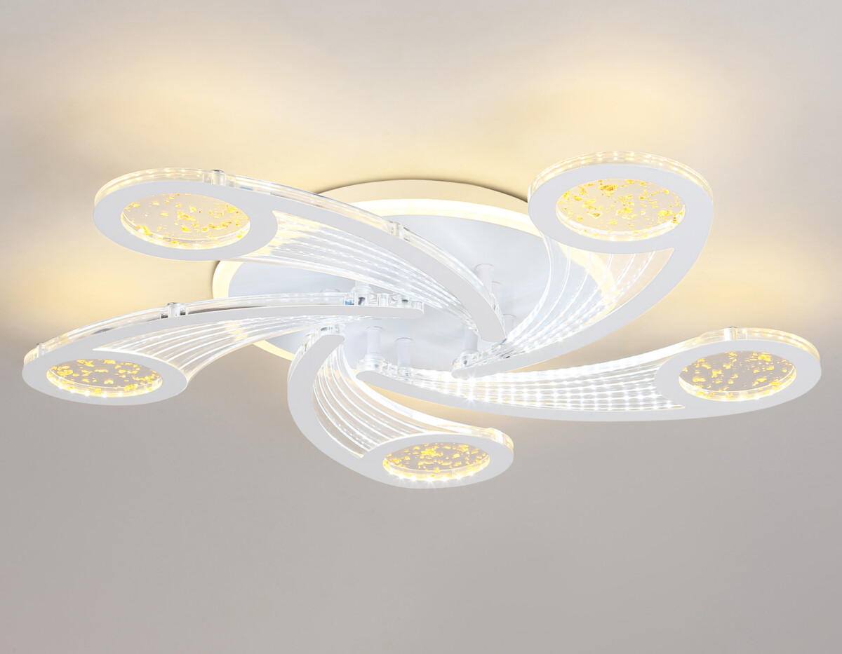 FA4476/5 WH белый 98W 3000K+BL/4200K+PU/3000K+6400K D620*75 (ПДУ ИК) — изображение 7