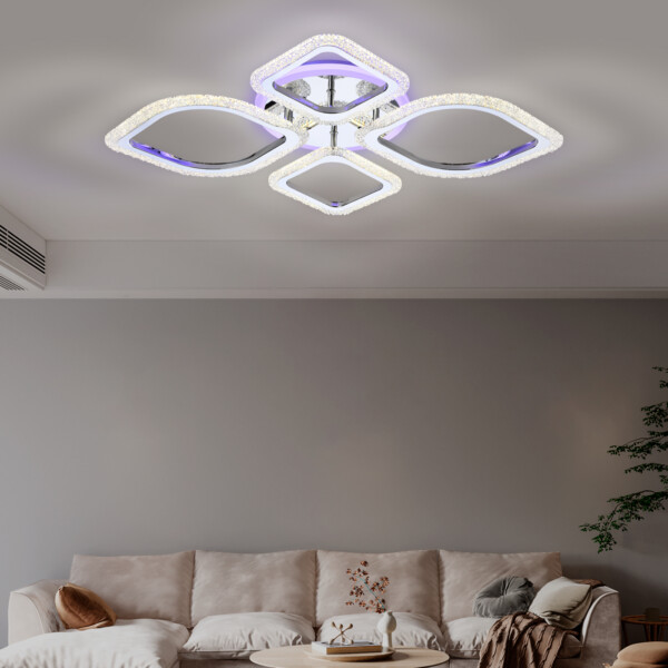 FA5148 CH хром 77W 680*630*90 (ПДУ РАДИО 2.4)