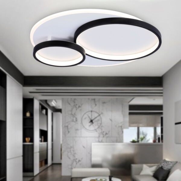 FA7719 WH/BK белый/черный 3000K-6400K 64W 490*470*90 (ПДУ РАДИО 2.4G)