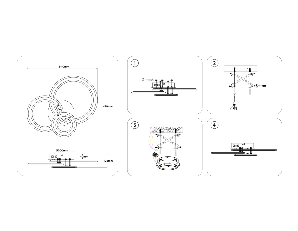 FA861 WH белый 71W 540*470*105 (ПДУ РАДИО 2.4) — изображение 7
