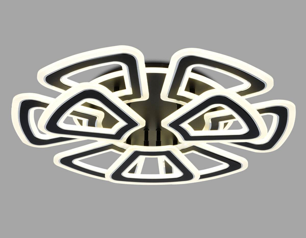 FA8893/6+3 BK/CH черный/хром 210W 3000K/4200K/6400K 650*640*130 (ПДУ РАДИО 2.4G) — изображение 2