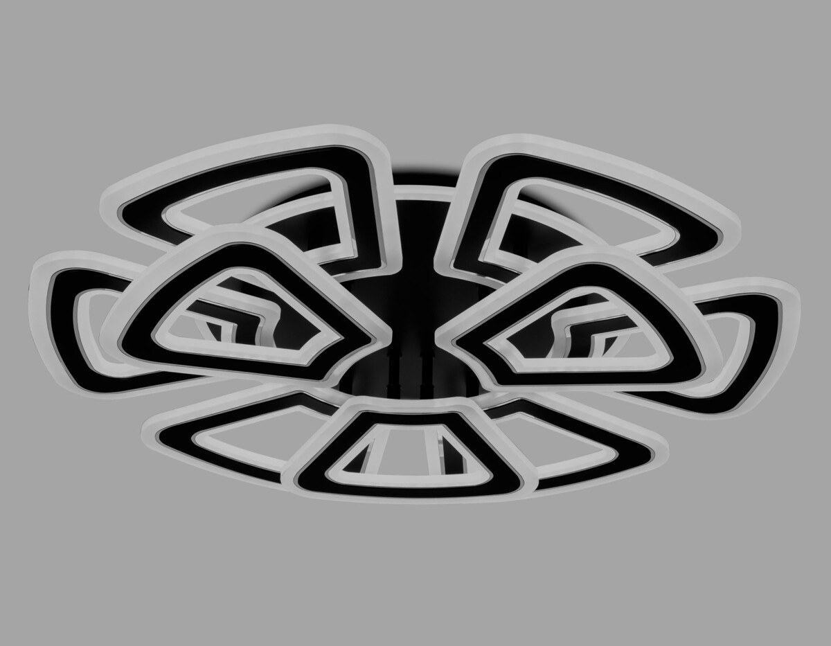 FA8893/6+3 BK/CH черный/хром 210W 3000K/4200K/6400K 650*640*130 (ПДУ РАДИО 2.4G) — изображение 3