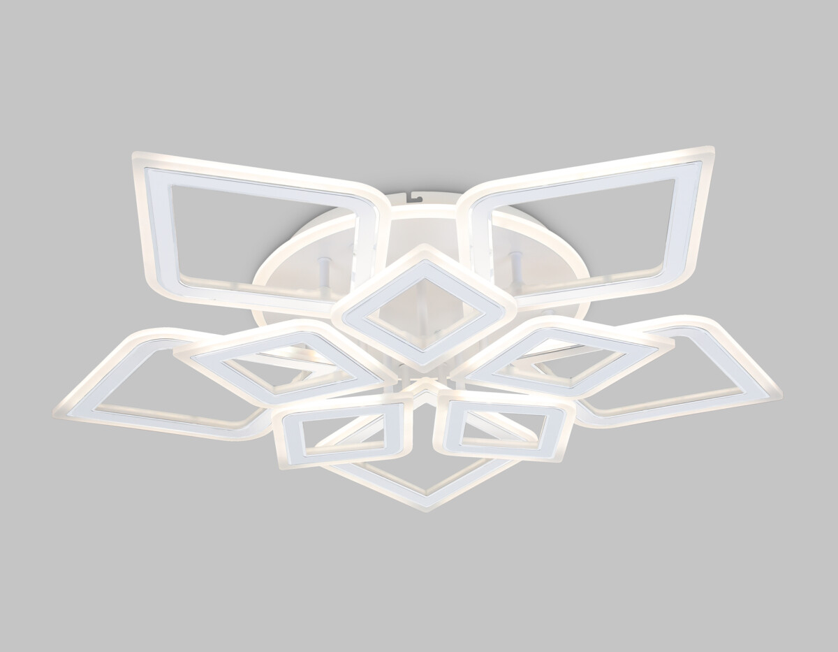 FA8914/5+5 WH/CH белый/хром 193W 3000K-6400K 770*740*120 (ПДУ РАДИО 2.4G) — изображение 3