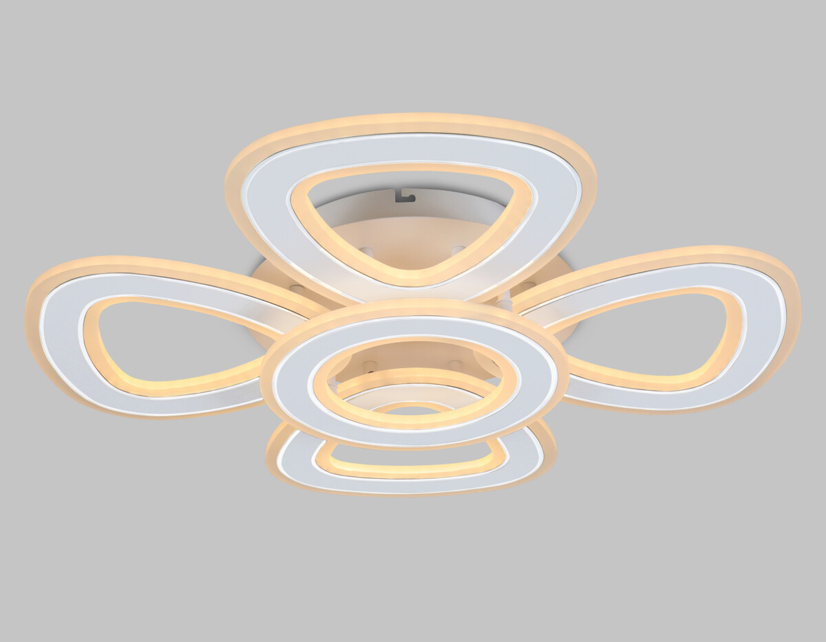 FA8925/4+1 WH/CH белый/хром 163W 3000K-6400K 590*590*120 (ПДУ РАДИО 2.4G) — изображение 4