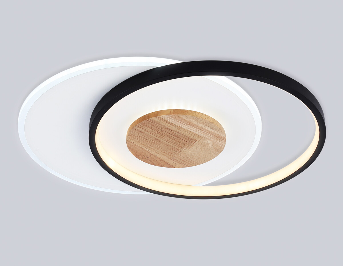 FL4789 WH/BK/WD белый/черный/дерево 54W 3000-6000K 460*365*45 (без ПДУ) — изображение 2