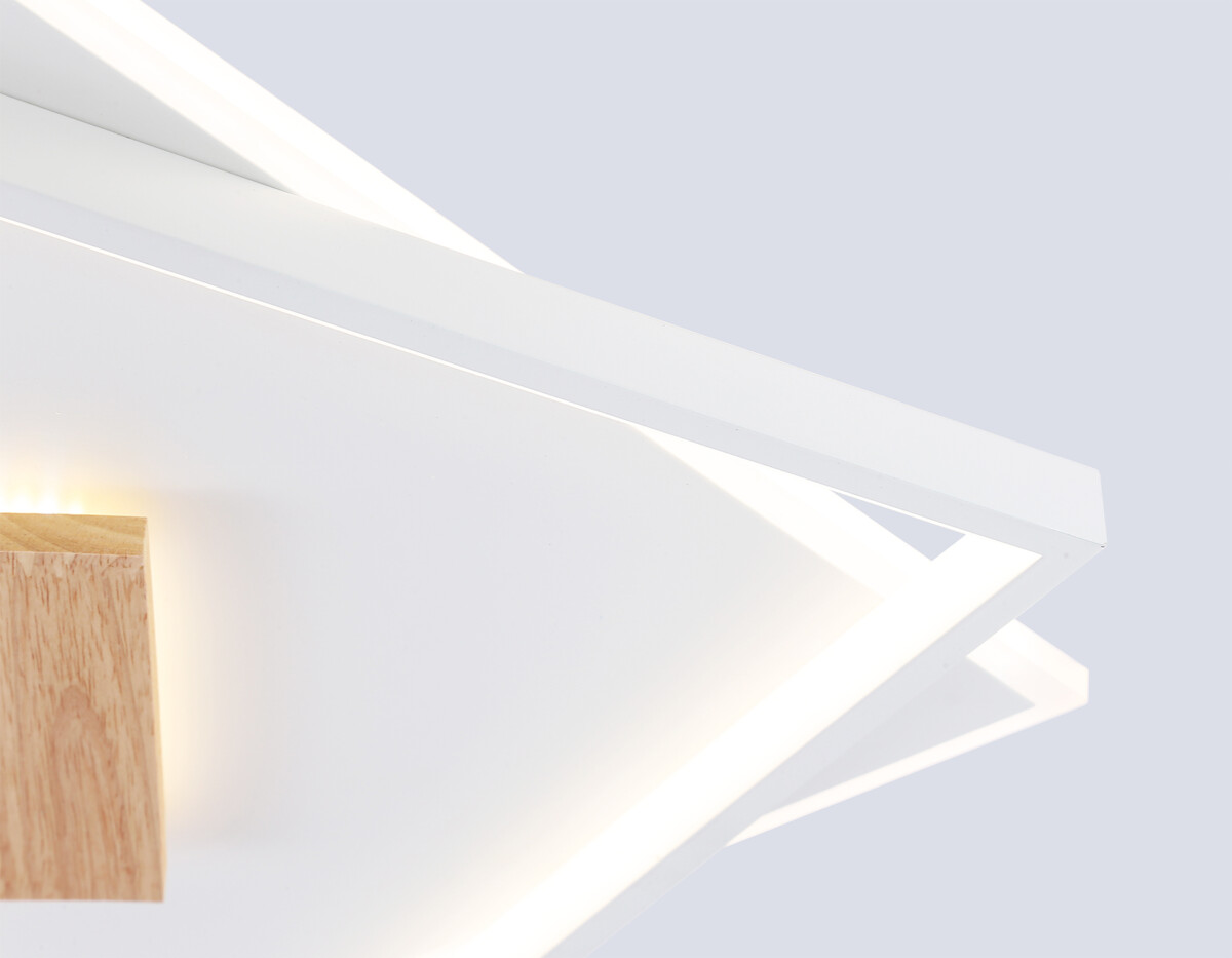 FL4790 WH/WD белый/дерево 77W 3000-6000K 515*515*50 (без ПДУ) — изображение 5