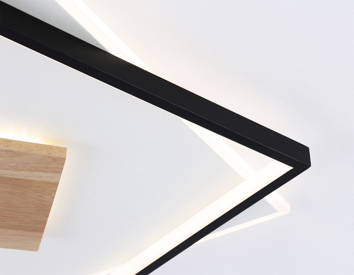 FL4791 WH/BK/WD белый/черный/дерево 77W 3000-6000K 515*515*50 (без ПДУ) — изображение 5