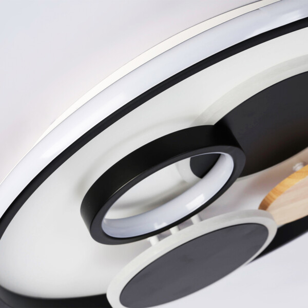 FL4802 WH/BK белый/черный 3000K-6400K 70W D500*95 (ПДУ ИК)