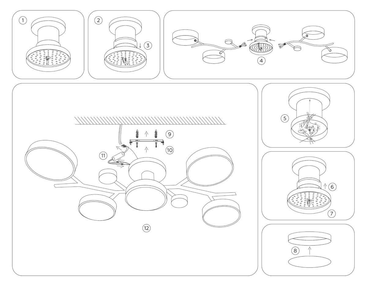 FL4834/5 WH белый 3000K-6400K 70W 830*400*160 (ПДУ ИК) — изображение 7