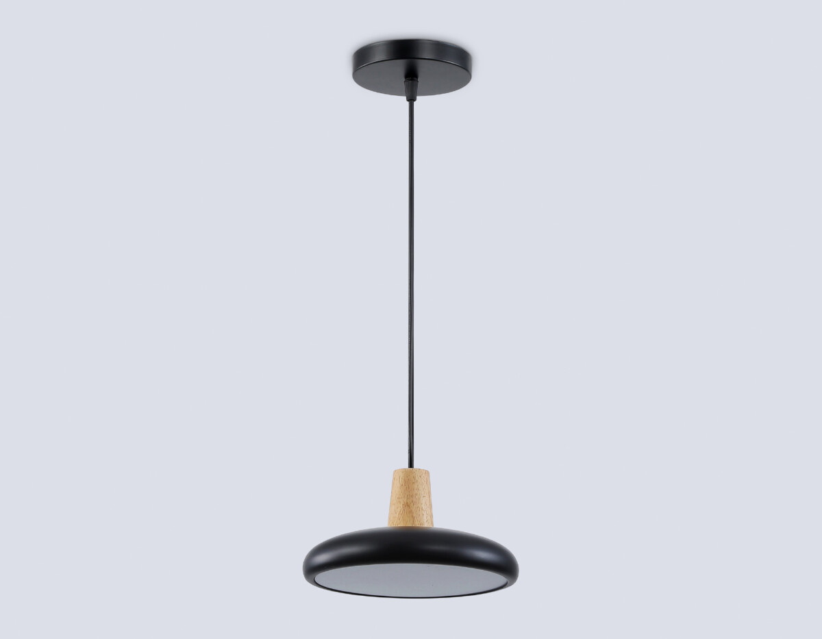 FL4839 BK/WD черный/дерево 24W 3000-6000K D200*800 (без ПДУ) — изображение 4