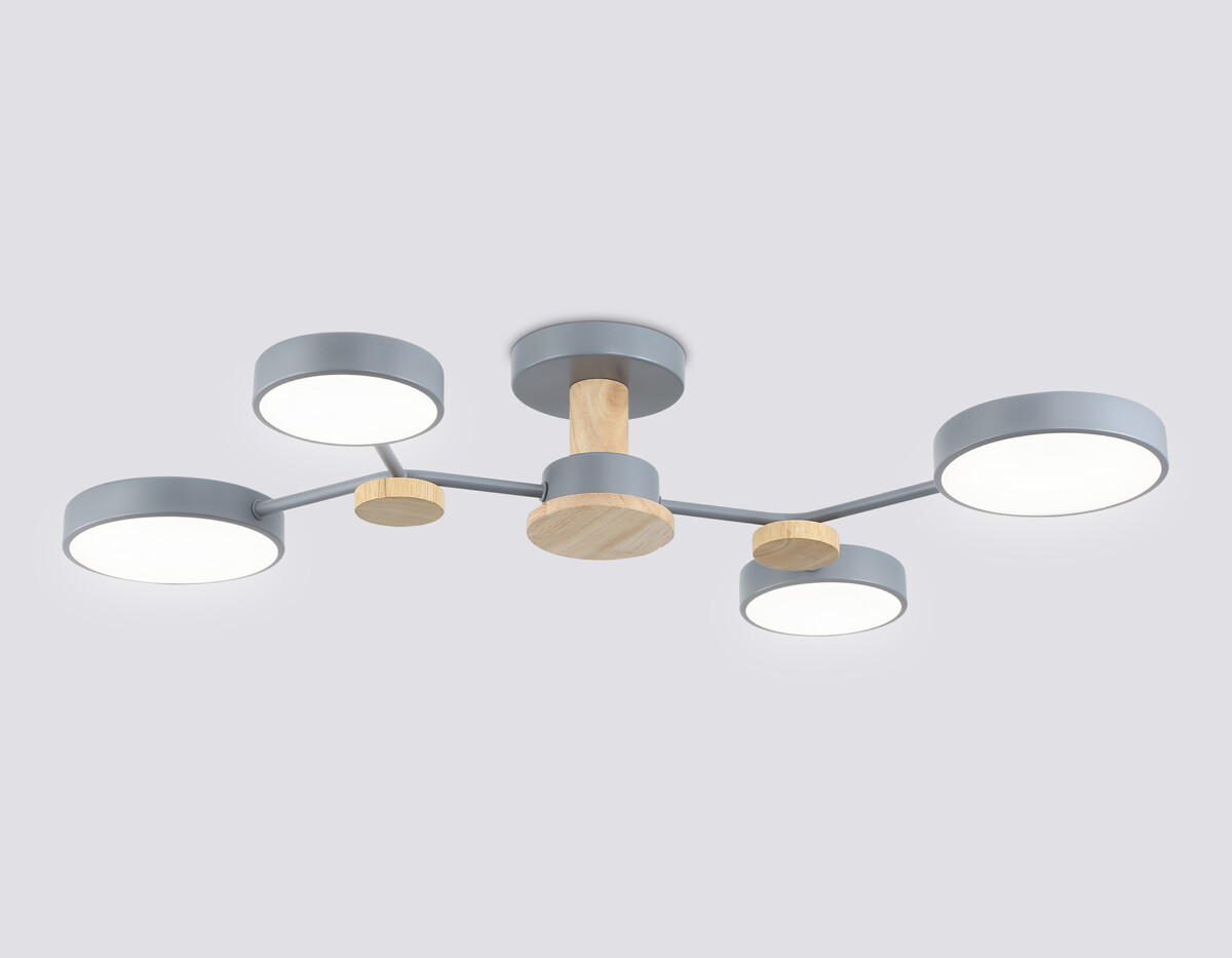 FL4859_mode1 FL4859/4 GR/WD серый/дерево 60W 3000-6000K 700*400*120 (без ПДУ) — изображение 1