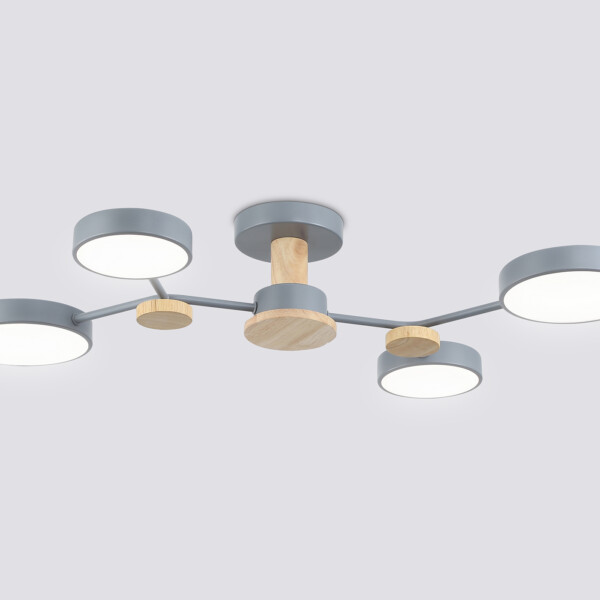 FL4859/4 GR/WD серый/дерево 60W 3000-6000K 700*400*120 (без ПДУ)