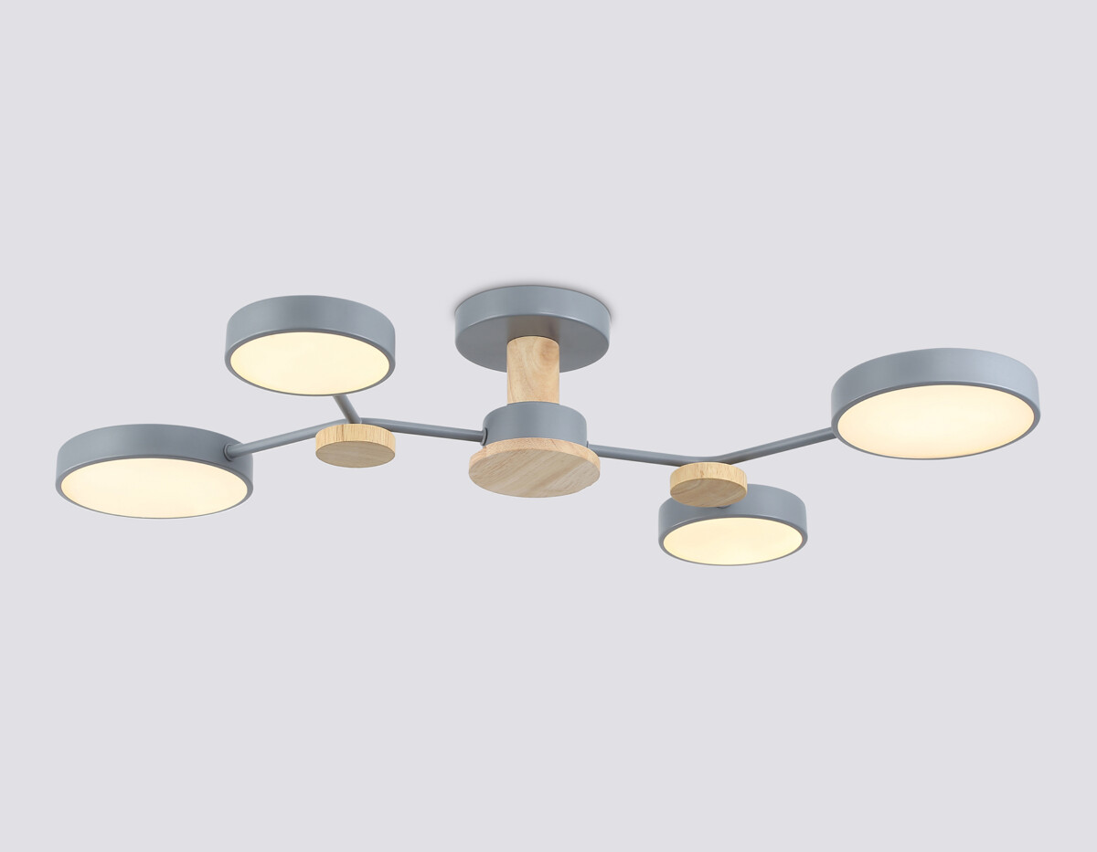 FL4859/4 GR/WD серый/дерево 60W 3000-6000K 700*400*120 (без ПДУ) — изображение 2