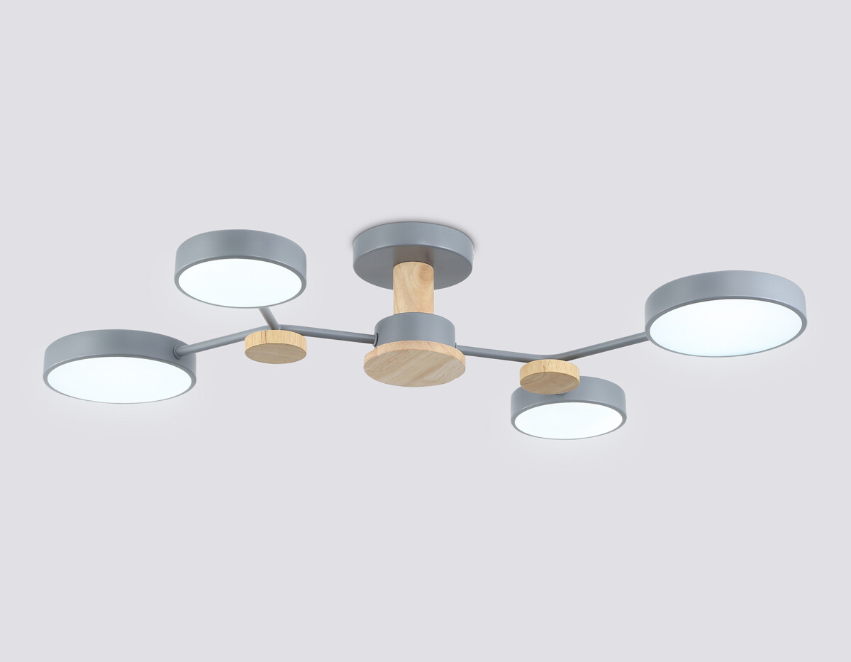 FL4859/4 GR/WD серый/дерево 60W 3000-6000K 700*400*120 (без ПДУ) — изображение 3