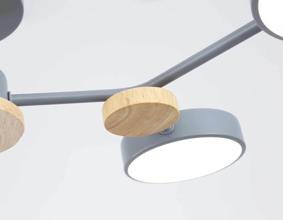 FL4859/4 GR/WD серый/дерево 60W 3000-6000K 700*400*120 (без ПДУ) — изображение 6