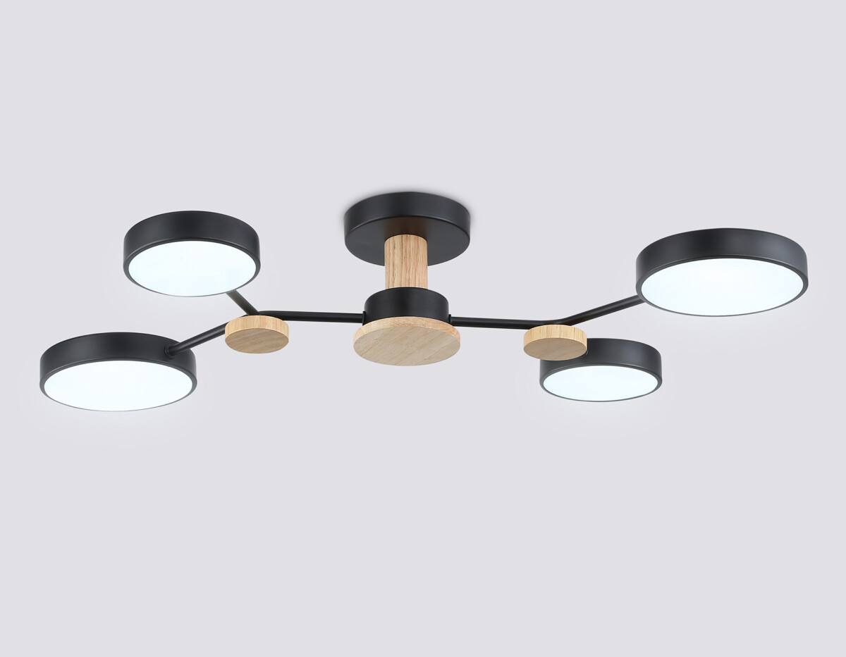 FL4860/4 BK/WD черный/дерево 60W 3000-6000K 700*400*120 (без ПДУ) — изображение 3