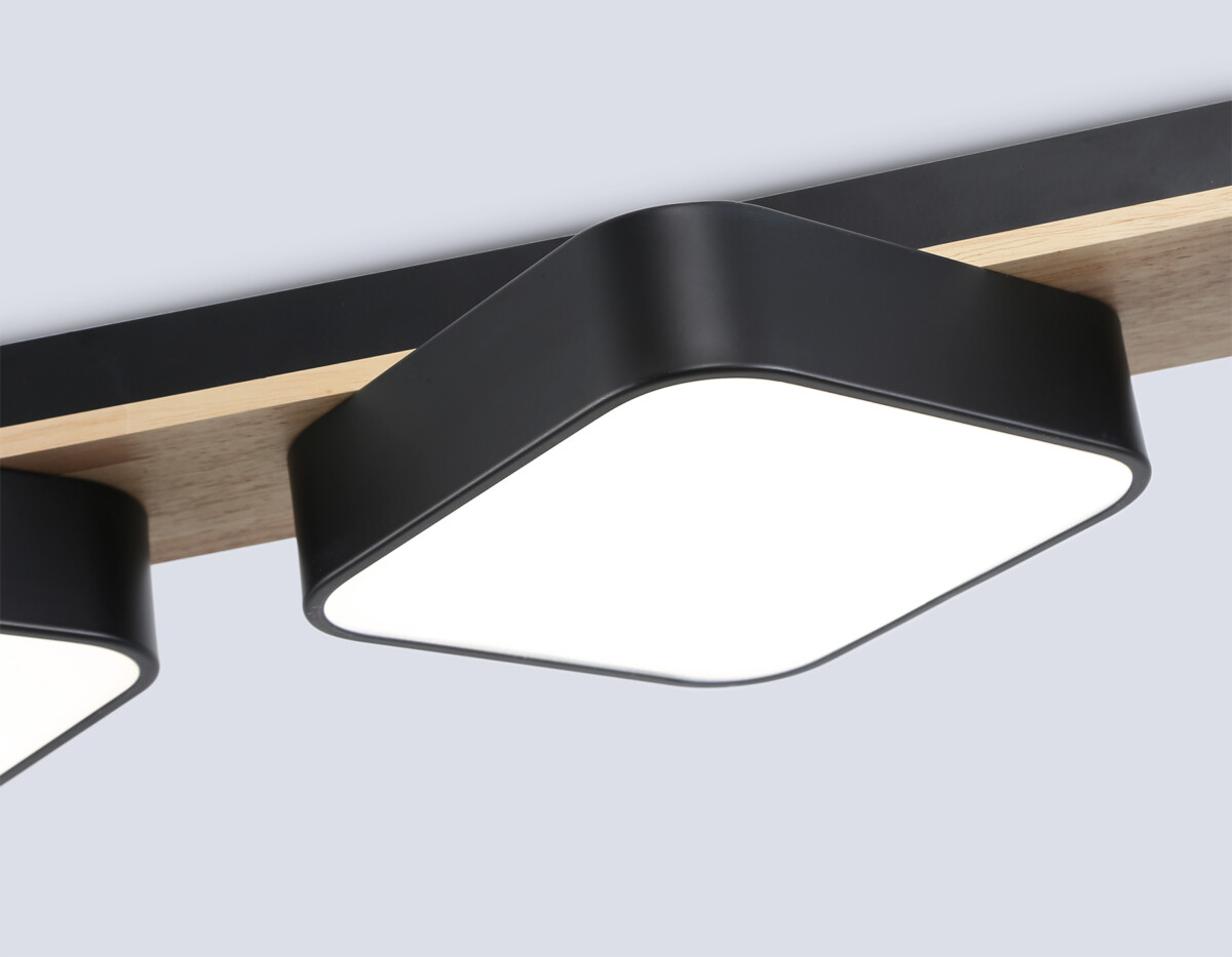 FL4878/3 BK/WD черный/дерево 54W 3000-6000K 680*200*70 (без ПДУ) — изображение 5