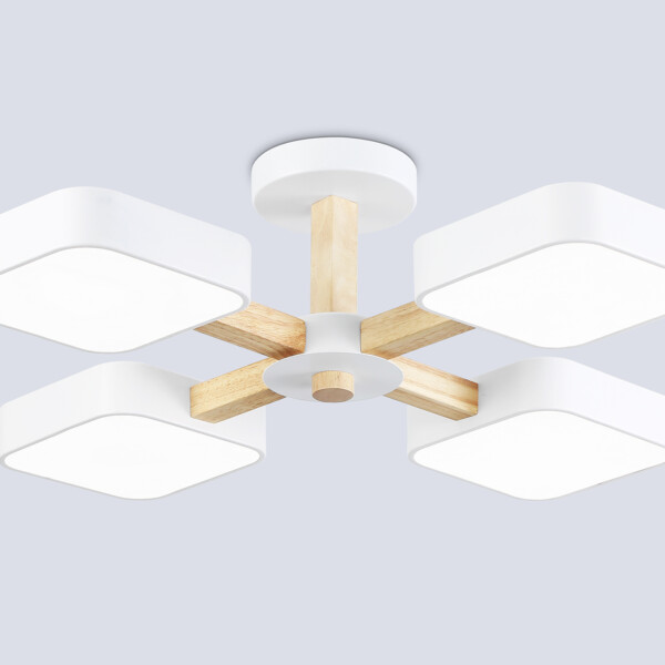 FL4879/4 WH/WD белый/дерево 72W 3000-6000K D610*160 (без ПДУ)