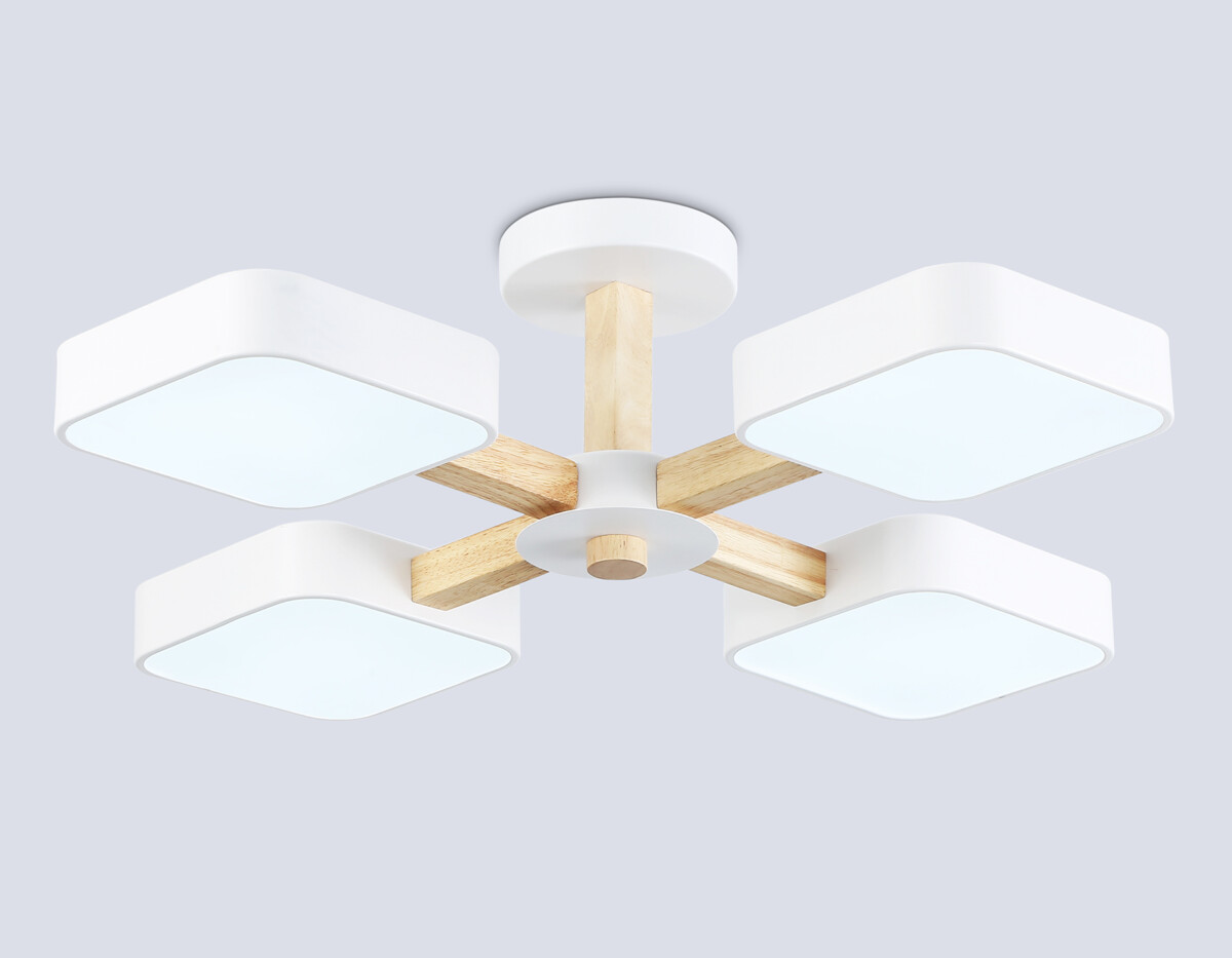 FL4879/4 WH/WD белый/дерево 72W 3000-6000K D610*160 (без ПДУ) — изображение 3