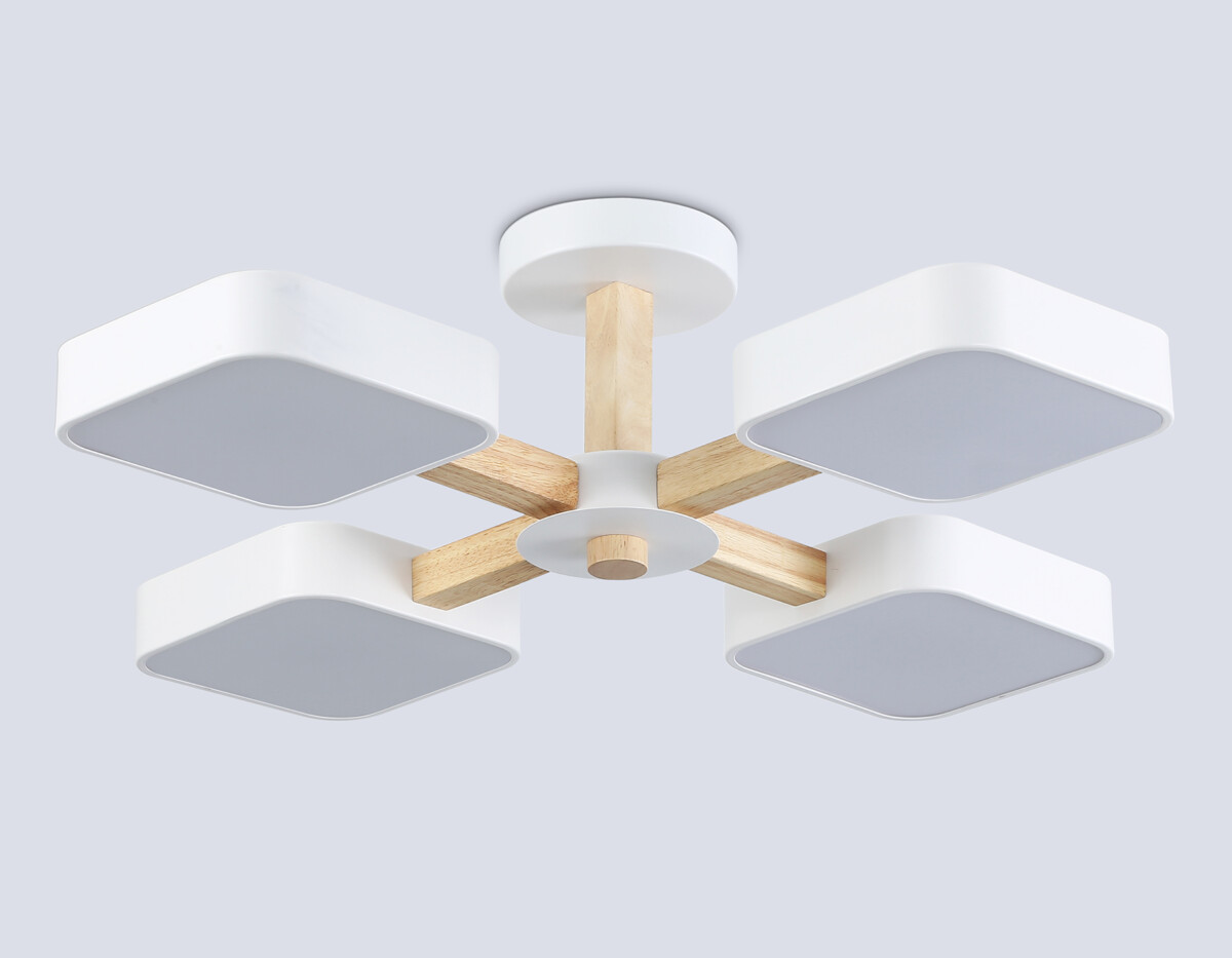 FL4879/4 WH/WD белый/дерево 72W 3000-6000K D610*160 (без ПДУ) — изображение 4