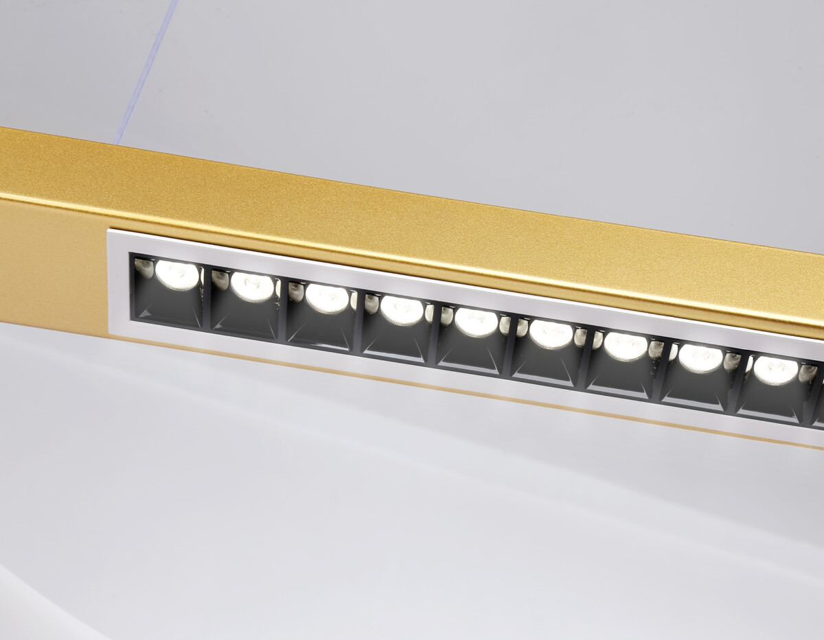 FL51488 WH/GD белый/золото 62W 3000K-6400K D600*1000 (ПДУ ИК) — изображение 1