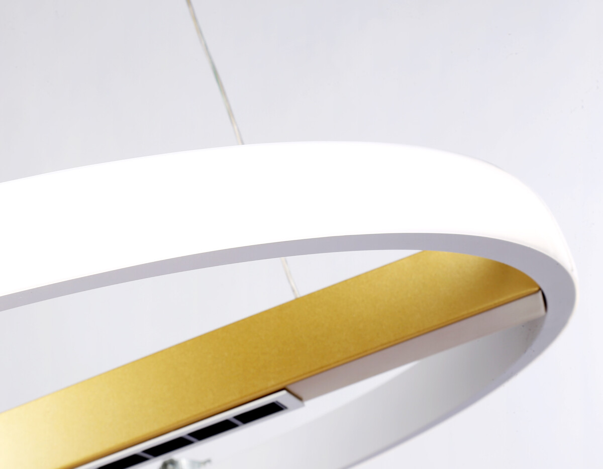 FL51488 WH/GD белый/золото 62W 3000K-6400K D600*1000 (ПДУ ИК) — изображение 2