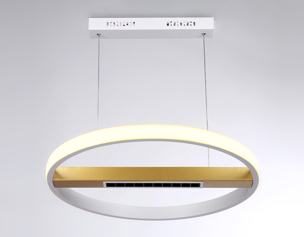 FL51488 WH/GD белый/золото 62W 3000K-6400K D600*1000 (ПДУ ИК) — изображение 4