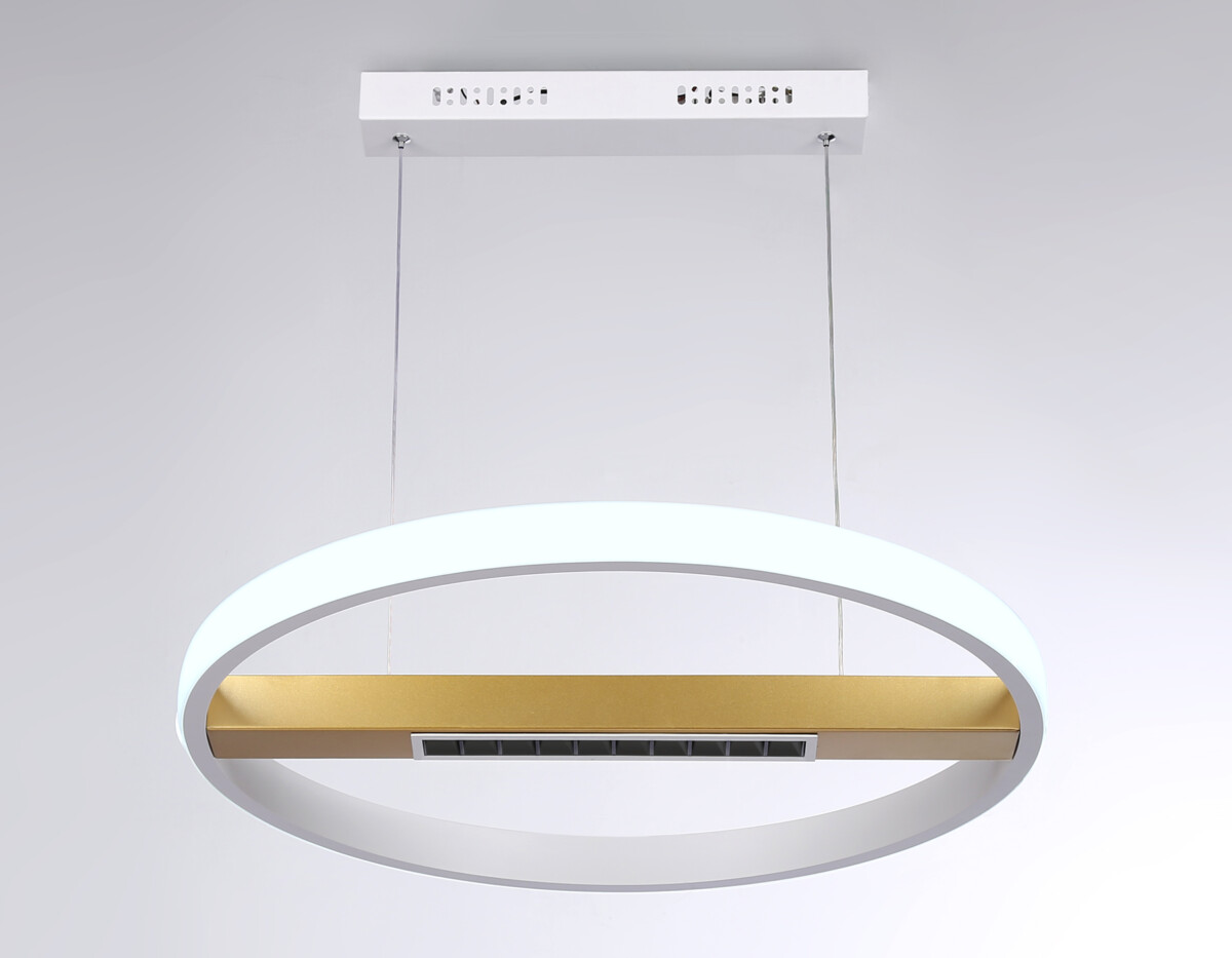 FL51488 WH/GD белый/золото 62W 3000K-6400K D600*1000 (ПДУ ИК) — изображение 5