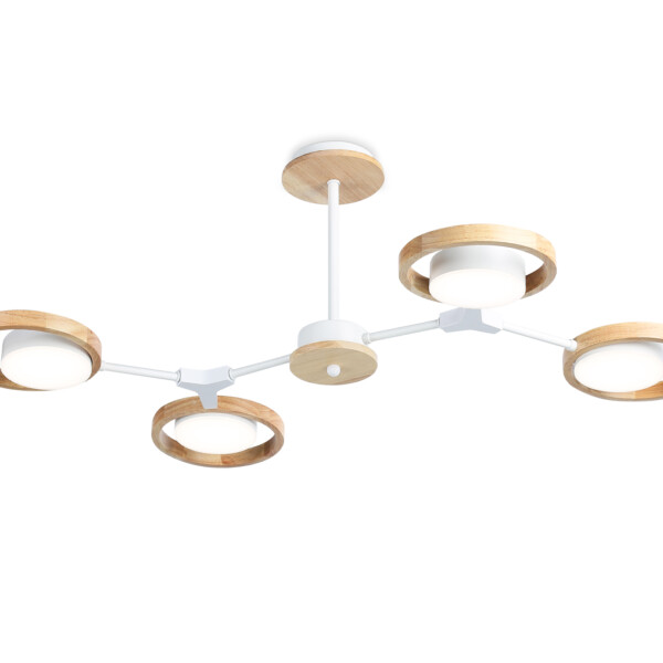 FL51609/4 WH/LW белый/светлое дерево 3000K/4200K/6400K 28W 825*530*285 (Без ПДУ)