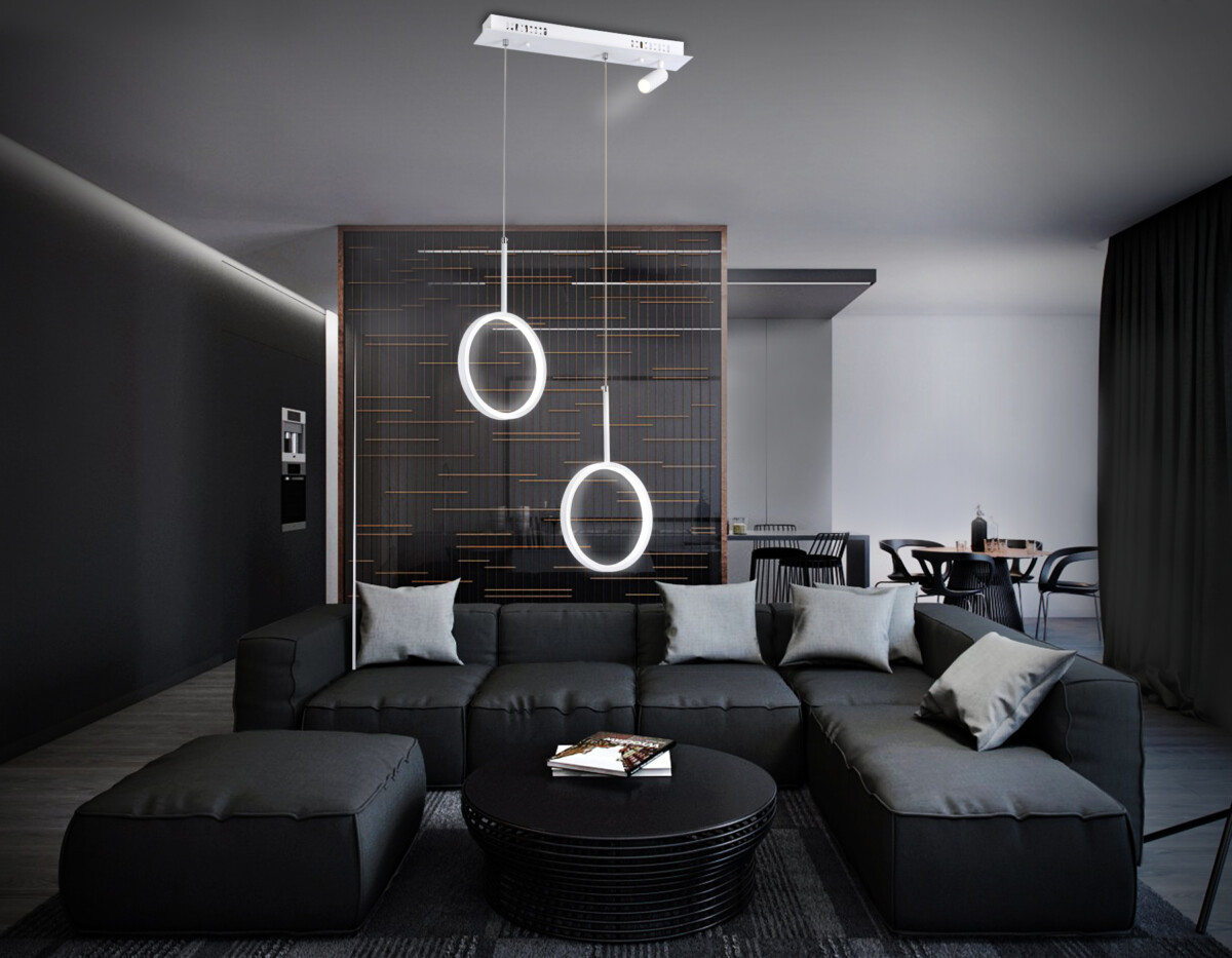 FL5272/2+1 WH белый 38W 3000K/4200K/6400K+4200K 500*90*1200 (ПДУ ИК) — изображение 2