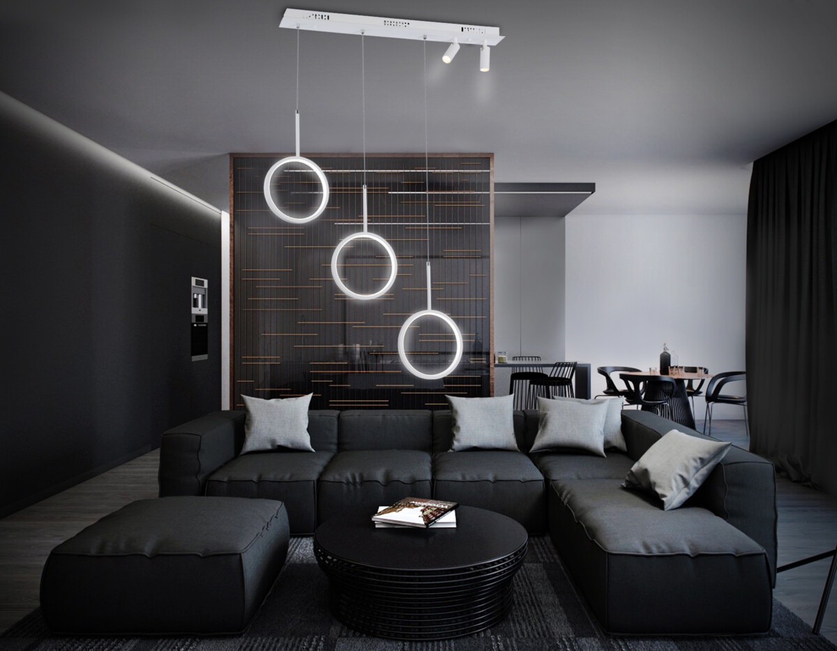 FL5277/3+2 WH белый 59W 3000K/4200K/6400K+4200K 800*200*1200 (ПДУ ИК) — изображение 2