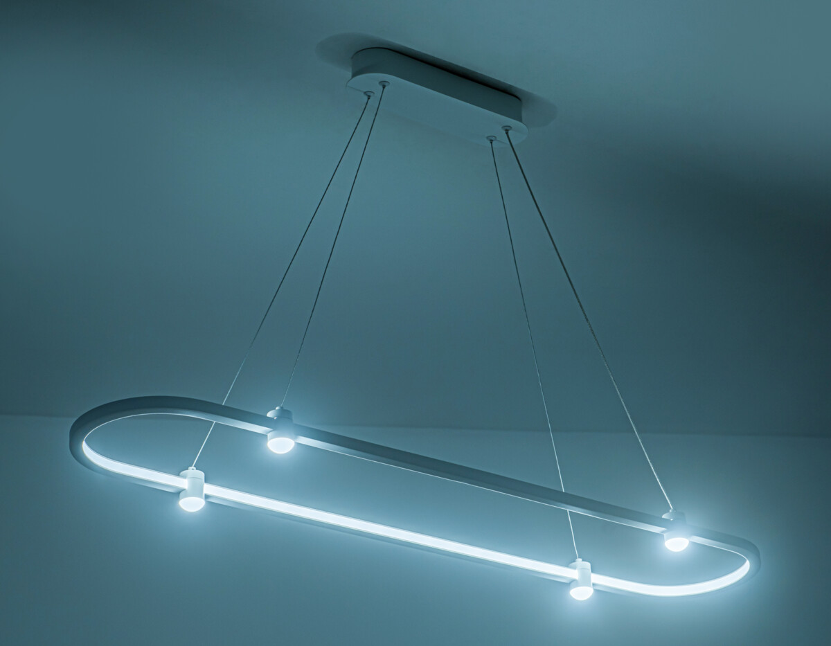 FL5588/1+4 WH белый 30W 3000K/4200K/6400K 1000*200*1300 (без ПДУ) — изображение 7