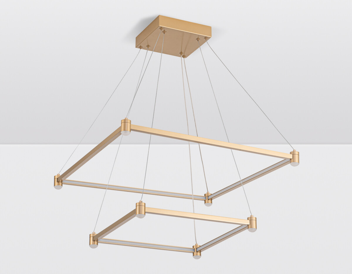 FL5599/2+8 GD золотой 60W 3000K/4200K/6400K 600*600*1300 (без ПДУ) — изображение 4