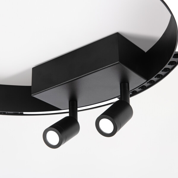 FL5806/1+2 BK черный 25W 3000K/4200K/6400K D400*95 (без ПДУ)